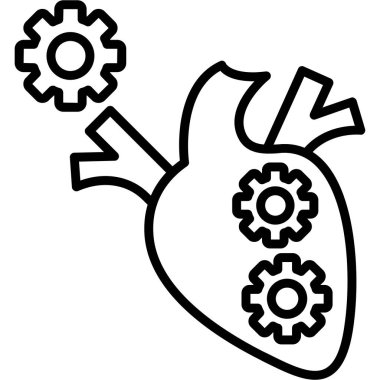 Kalp. Web simgesi basit tasarım