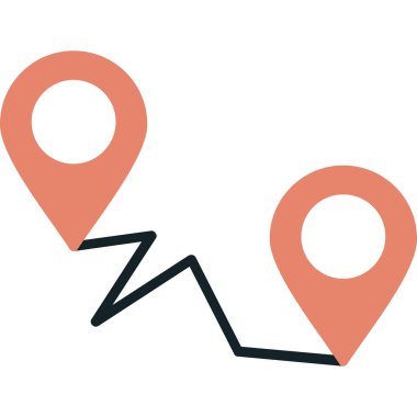 harita konum vektör illüstrasyonu