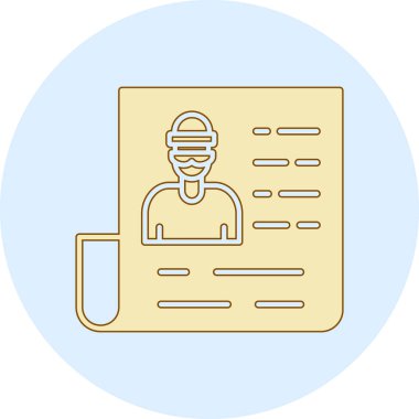 Bir tıp doktoru simgesinin vektör çizimi