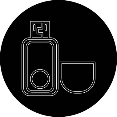 Benzersiz parfüm vektörü simgesi