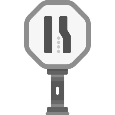 Yol tabelası. Web simgesi basit illüstrasyon