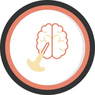 İnsan beyin vektör simgesi.