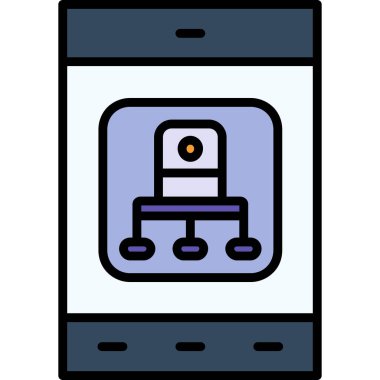 Akıllı telefon. Web simgesi basit tasarım