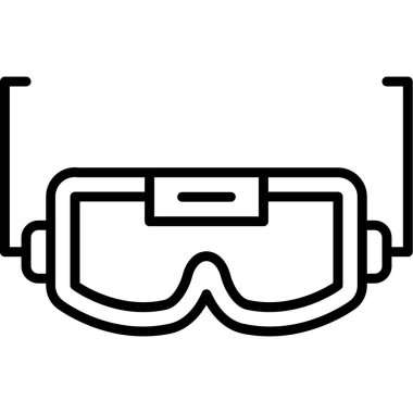 Gözlükler. Web simgesi basit illüstrasyon