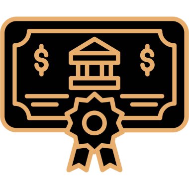 Para için. Web simgesi basit illüstrasyon