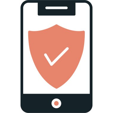 Smartphone Simgesi, vektör illüstrasyonu