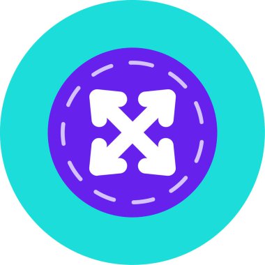 İzole edilmiş tek yol simgesinin vektör çizimi