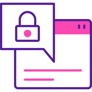 Sohbet simgesi, vektör illüstrasyonu beyaz arkaplanda izole edildi