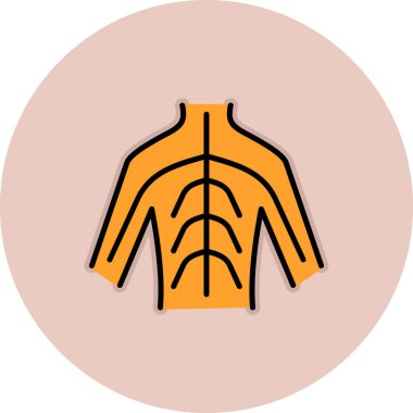 Bir insan simgesinin vektör illüstrasyonu