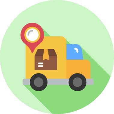 araba dağıtım vektör simgesi