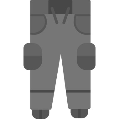 Askeri üniforma ikonu düz stil. vektör illüstrasyonu