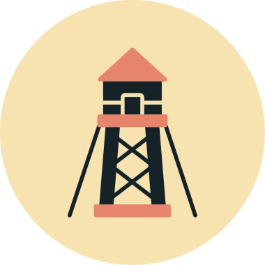 kule ikon vektör illüstrasyonu