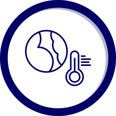 sıcaklık vektörü düz simge