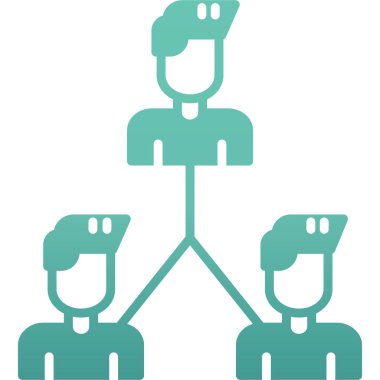 Bir grup insanın vektör çizimi.