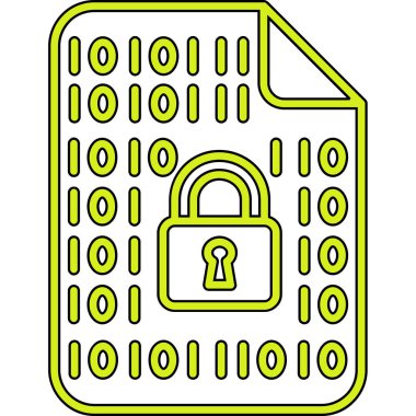 Güvenlik veri koruma simgesi vektör illüstrasyon tasarımı