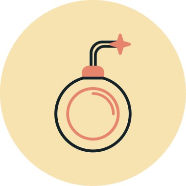 Bomba simgesi vektör illüstrasyonu