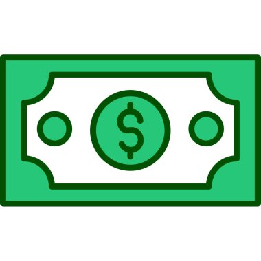 Web ve mobil uygulaması tasarımı, para logo kavramı için beyaz arka plan üzerinde izole para simge vektör