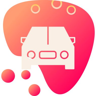 Araba ikonu. vektör illüstrasyonu