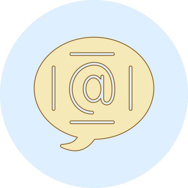 Konuşma baloncuğu simgesinin vektör çizimi