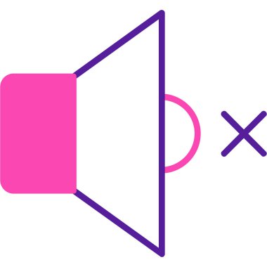 Konuşmacı. Web simgesi basit illüstrasyon