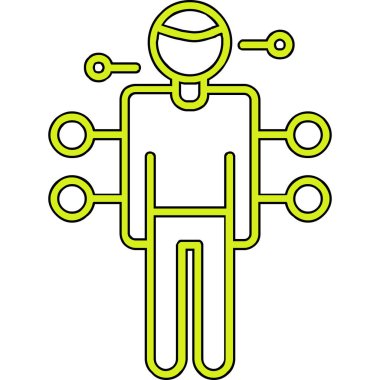 robot. Web simgesi basit tasarım