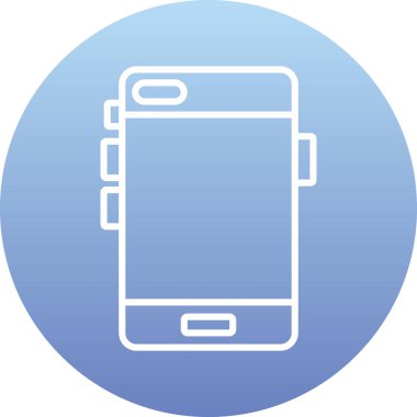 cep telefonu ikonu vektör illüstrasyonu