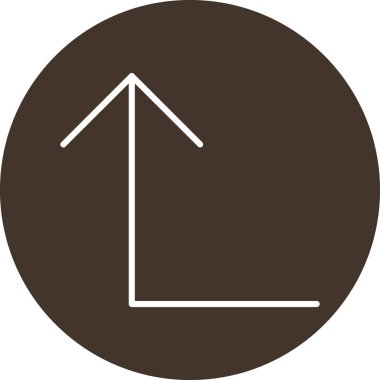 ok yönü simgesi ana hat biçiminde