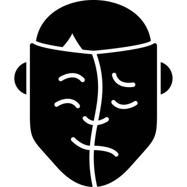 vektör içinde yüz maskesi simgesi