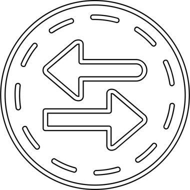 Yön. Web simgesi basit tasarım