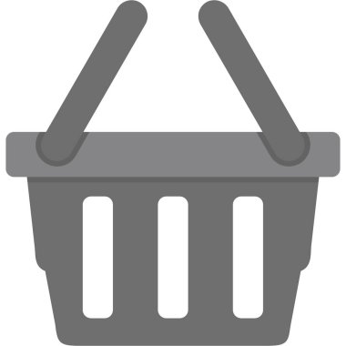 Sepet ecommerce simgesi düz stil