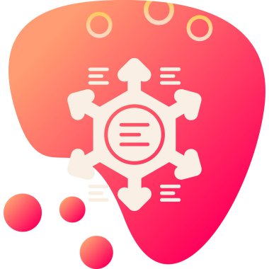 Beyin. Web simgesi basit illüstrasyon