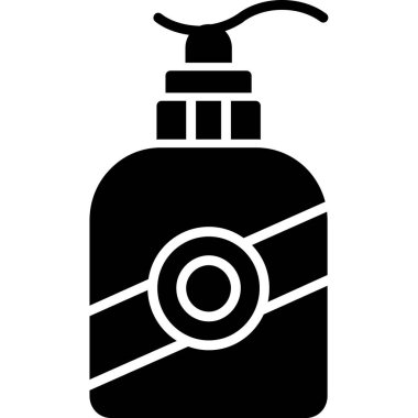 Sıvı ikon vektör çizim tasarımı şişesi