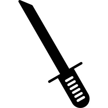 kılıç simgesi vektör illüstrasyonu