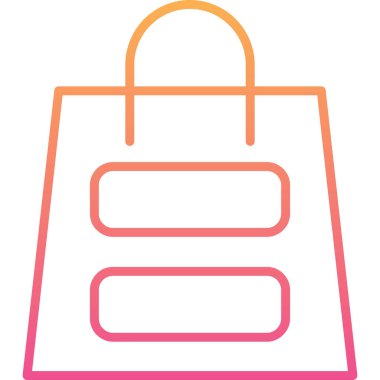 alışveriş poşeti vektör simgesi