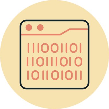 dijital işlemci simgesi. Web için basit dijital işlemci vektör simgeleri çizimi