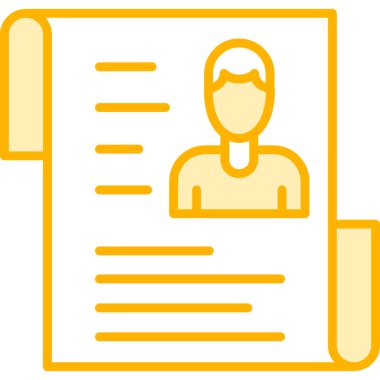 Belge. Web simgesi basit illüstrasyon