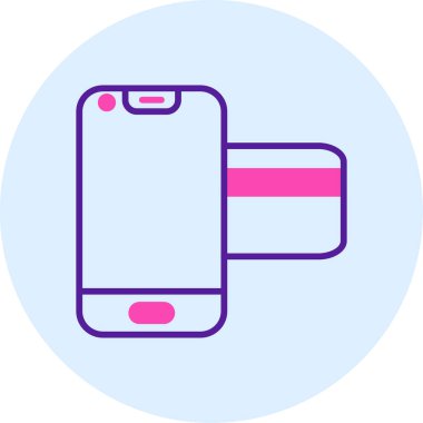 Telefon simgesi vektör illüstrasyonu