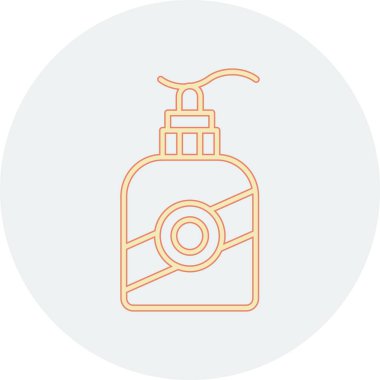 Parfüm simgesi, vektör illüstrasyonu