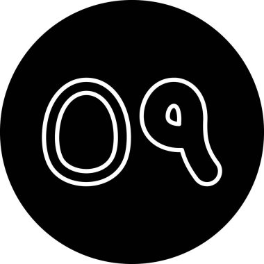 Bir simgenin vektör illüstrasyonu