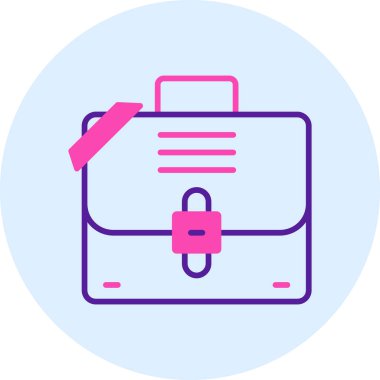 Çanta. Web simgesi basit illüstrasyon