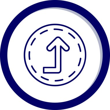 Yön ok ikonu vektör illüstrasyonu