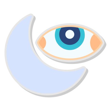 Göz simgesi. Web için göz vektör simgelerinin izometrik çizimi