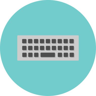 Klavye simgesi vektör illüstrasyonu