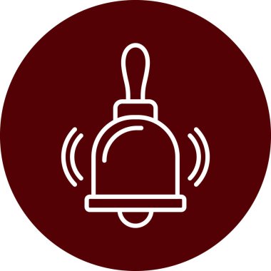 Çan simgesi vektör illüstrasyonu