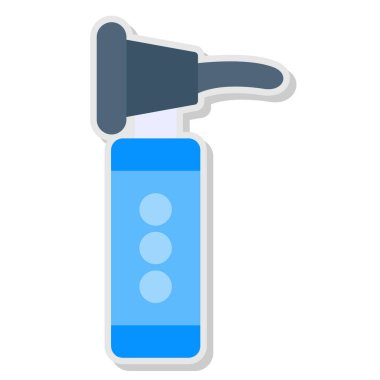 Test tüpü simgesi. Beyaz arkaplanda izole edilmiş web tasarımı için tüp vektör simgesinin izometriği