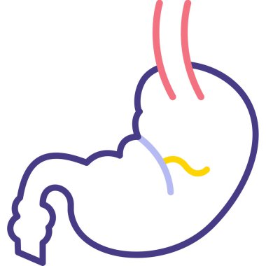 Mide organı simgesi, vektör illüstrasyon tasarımı