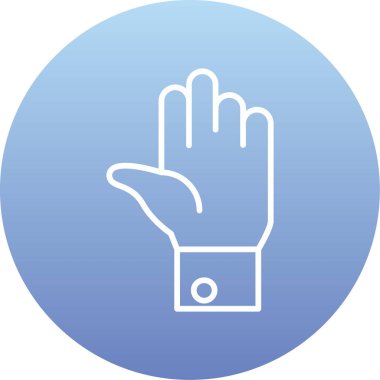 Dokunmatik modern simgenin vektör illüstrasyonu