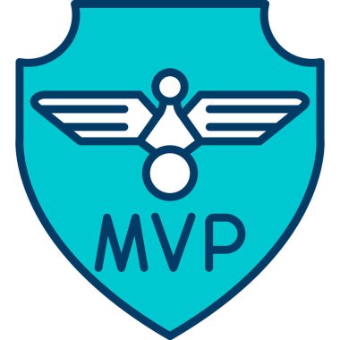 Bir kalkan simgesi ile rozet, satır biçimi tasarımı