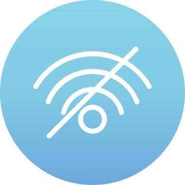 Soyut arkaplanda kablosuz simge izole edildi