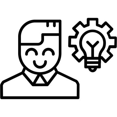 iş fikri simgesi, vektör illüstrasyon tasarımı